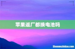 苹果返厂都换电池吗