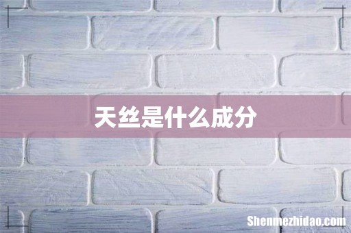天丝是什么成分