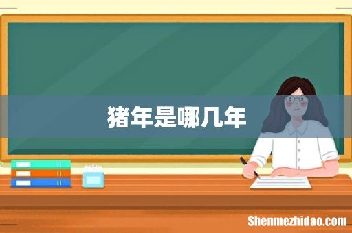 猪年是哪几年