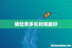 猪肚煮多长时间最好