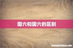 国六和国六的区别