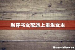 当穿书女配遇上重生女主