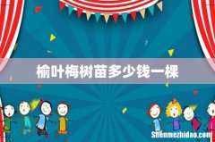 榆叶梅树苗多少钱一棵