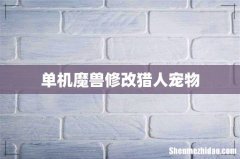 单机魔兽修改猎人宠物