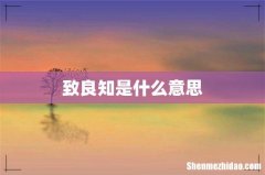 致良知是什么意思