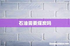 石油需要煤炭吗