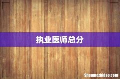 执业医师总分