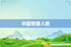 中国警察人数
