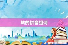 转的拼音组词