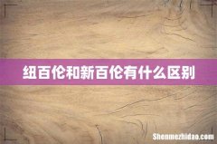 纽百伦和新百伦有什么区别