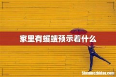 家里有蠼螋预示着什么