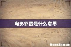 电影彩蛋是什么意思