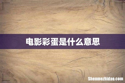 电影彩蛋是什么意思