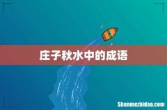 庄子秋水中的成语