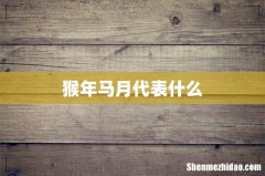 猴年马月代表什么