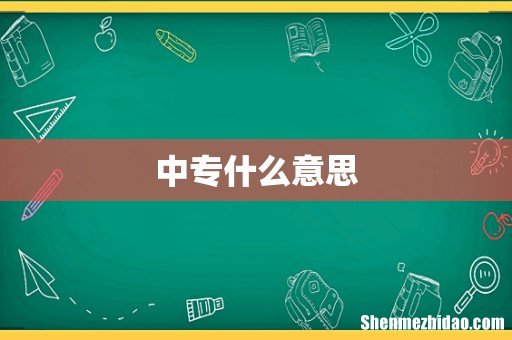 中专什么意思