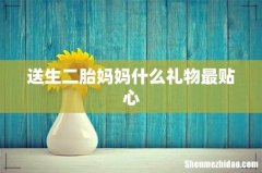 送生二胎妈妈什么礼物最贴心