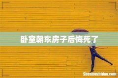卧室朝东房子后悔死了