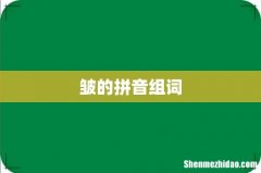 皱的拼音组词
