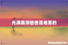 光渊裴溯爸爸是谁害的