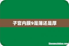 子宫内膜9是薄还是厚