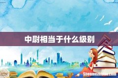 中尉相当于什么级别