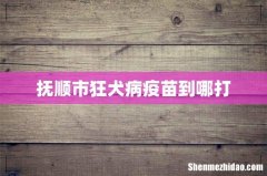 抚顺市狂犬病疫苗到哪打