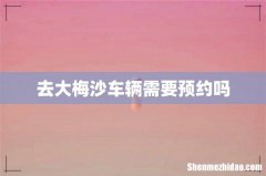 去大梅沙车辆需要预约吗