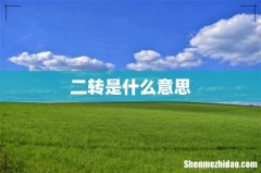 二转是什么意思