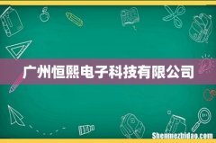 广州恒熙电子科技有限公司