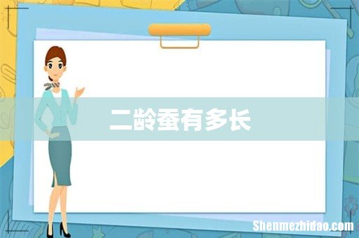 二龄蚕有多长