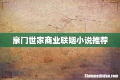 豪门世家商业联姻小说推荐
