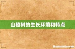 山楂树的生长环境和特点