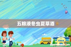 五粮液冬虫夏草酒