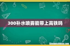 300补水喷雾能带上高铁吗