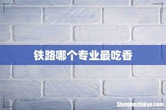 铁路哪个专业最吃香