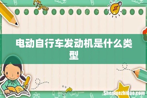 电动自行车发动机是什么类型