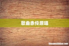 歌曲赤伶原唱