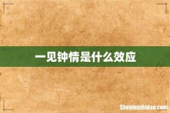 一见钟情是什么效应