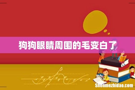 狗狗眼睛周围的毛变白了