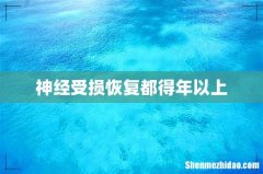 神经受损恢复都得年以上
