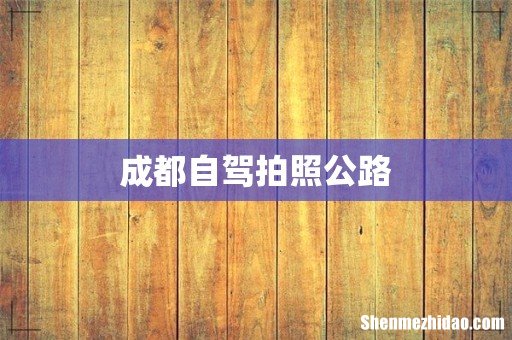 成都自驾拍照公路