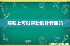 高铁上可以带粉刺针套装吗