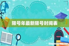 限号年最新限号时间表