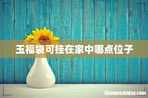 玉福袋可挂在家中哪点位子