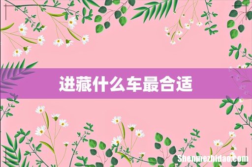 进藏什么车最合适