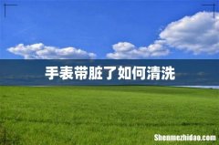 手表带脏了如何清洗