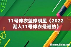2022湖人11号球衣是谁的 11号球衣篮球明星