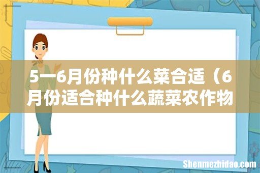 6月份适合种什么蔬菜农作物 5一6月份种什么菜合适