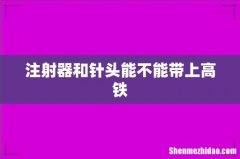 注射器和针头能不能带上高铁